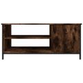 vidaXL TV skrinka dymový dub 100x40x45 cm spracované drevo