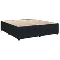 vidaXL Posteľ boxspring s matracom Čierna 180 x 200 cm Zamat