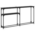 vidaXL Konferenčnýstolík Čierny dub 146 x 22.5 x 75 cm