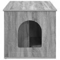 vidaXL Mačka Dom Sivý Sonoma 85 x 55 x 50,5 cm Kompozitné drevo