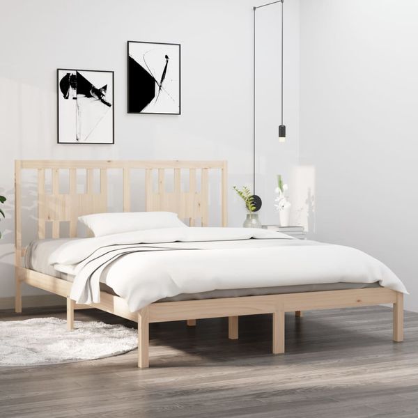 vidaXL Posteľný rám borovicový masív 160x200 cm
