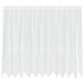 vidaXL Čipková záclona Biela 160 x 300 cm Polyester
