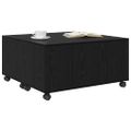 vidaXL Konferenčný stolík Čierny dub 75 x 75 x 38 cm Kompozitné drevo