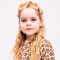 Plavecké okuliare pre deti Beige Leopard