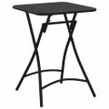 vidaXL Bistro stôl Antracit 55 x 55 x 72,5 cm Práškovaná oceľ