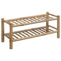 vidaXL Regál na topánky 68 x 28 x 30 cm Bambus Prírodná