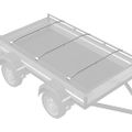 vidaXL Nosník plachty na prívesy 3 Strieborná 102-155 cm Hliník
