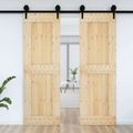 vidaXL Dvere NARVIK 70 x 210 cm Masívne borovicové drevo (neupravené)