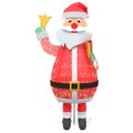 vidaXL Vianočný Santa Claus 200 LED Teplá biela 100 x 180 cm Látka