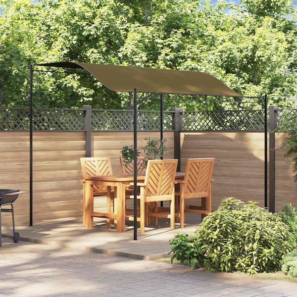 vidaXL Tieniaca plachta 3x2,4 m, sivohnedá 180 g/m²