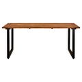 vidaXL Záhradný stôl s nohami v tvare U 180x90x75 cm akáciový masív