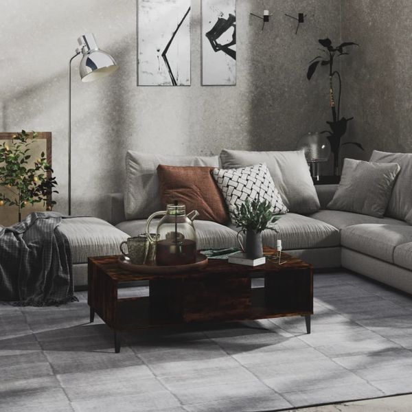 vidaXL Konferenčný stolík, tmavý dub 103,5x60x35 cm, kompozitné drevo