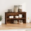 vidaXL kuchynské stojany stohovateľné 2 ks dub údený 50x15x16 cm