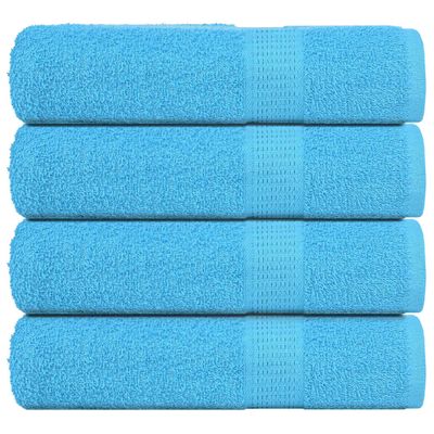 vidaXL Utierky na ruky FROGN 4 ks tyrkysové 50x100 cm 360 g/m²