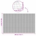 vidaXL Záhradný plot obojstranný biely 1,8x3 m PVC