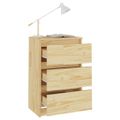 vidaXL Nočné stolíky 2 ks 40x29,5x64 cm, borovicový masív