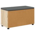 vidaXL Predsieňová lavica s vankúšom Sonoma dub 80 x 38 x 46 cm