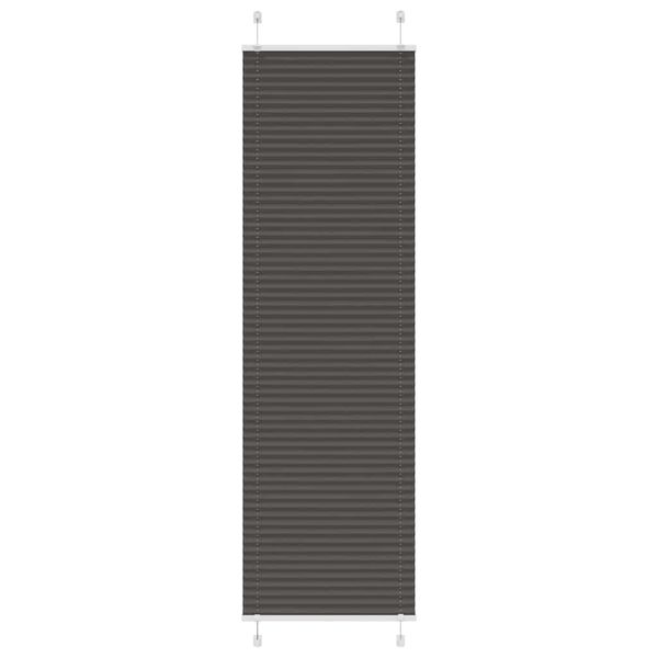 vidaXL Plisovaná roleta čierna 65x200 cm šírka látky 64,4 cm polyester