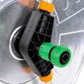 vidaXL Vozík s hadicovým bubnom pre 110 m 1/2" / 80 m 3/4" hadicu oceľ