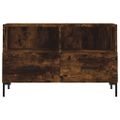 vidaXL TV skrinka dymový dub 80x36x50 cm spracované drevo