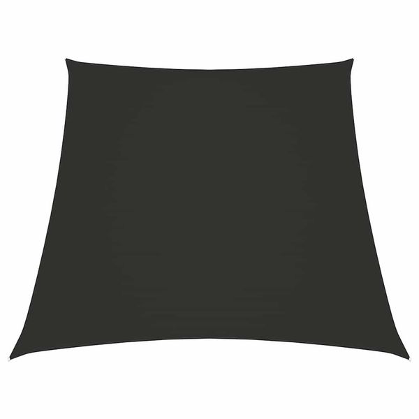 vidaXL Tieniaca plachta, oxford, lichobežníková 2/4x3 m, antracitová
