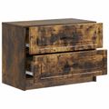 vidaXL Nočný stolík Dymový dub 62 x 34,5 x 44,5 cm Kompozitné drevo