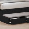 vidaXL Zásuvky pod posteľ Čierny dub 90 x 36,5 x 16,5 cm