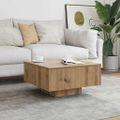 vidaXL Konferenčný stolík Artisan Dub 60x60x31,5 cm Konštrukčné drevo