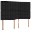 vidaXL Postel s úložným prostorem a matrací Čierna 140 x 200 cm látka
