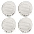 vidaXL Kryty vzduchových ventilátorov 4 ks Strieborná 200 mm