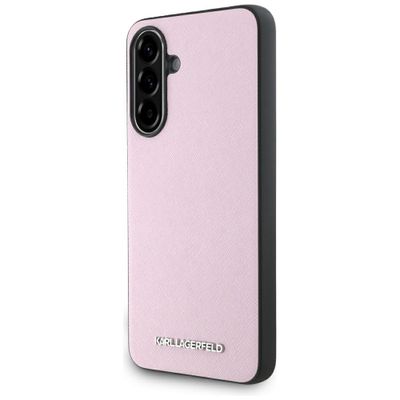 Obal Karl Lagerfeld HC Saffiano Metal Logo pre Samsung Galaxy A56 ružový