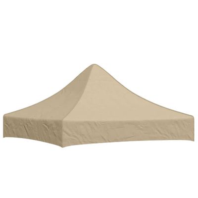 vidaXL Strecha na párty stan 2x2 m, béžová 270 g/m²