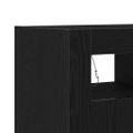 vidaXL Servírovacia skriňa Čierny dub 80 x 35 x 75 cm Kompozitné drevo