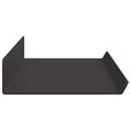 vidaXL Závesná polica 4 ks Čierny 60 x 8,5 x 2,5 cm Oceľ