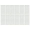 vidaXL Skladací paraván s 6 panelmi, japonský štýl 240x170 cm biely