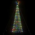 vidaXL LED vianočný stromček 275 LED farebné 180 cm