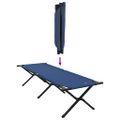 vidaXL Skladacia kempingová posteľ 2 ks Modrá 193 x 69 x 45 cm