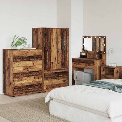 vidaXL Úložné skrine Staré drevo 80 x 48 x 105 cm Kompozitné drevo
