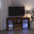 vidaXL Rohový LED TV kabinet 100 x 40 x 50 cm Staré drevo