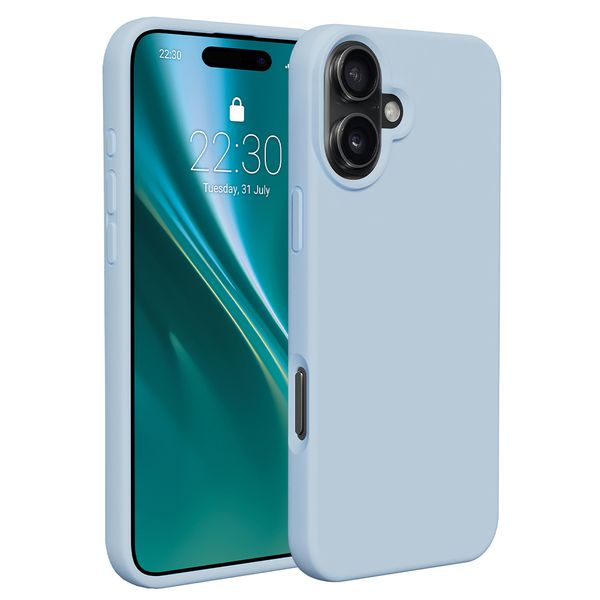 Etteri Silikónové puzdro pre iPhone 16 6,1" svetlomodrá
