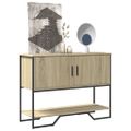 vidaXL Konzolový stolík dub sonoma 100x35x74,5 cm kompozitné drevo