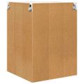 vidaXL Závesná skrinka Sonoma dub a biela 57 x 57 x 80 cm