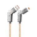 XO kábel NB276 4v1 USB-C - Lightning + USB - USB-C 60W 1,0m sivý