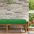 vidaXL Vankúš na vonkajšiu pohovku Polyester Zelená 80 x 80 cm