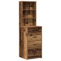 vidaXL Toaletný stolík 2 ks Hnedá 78.5 x 41 x 135 cm Kompozitné drevo