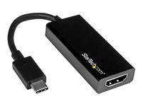 Startech USB C to HDMI Adapter - USB 3.1 Type C Converter - 4K 30Hz UHD - Video adaptér - USB-C s pínmi (male) do HDMI so zdierkami (female) - 14.7 cm - čierna - podpora 4K30Hz (3840 x 2160) - pre P/N: BNDTB10GI, BNDTB210GSFP, BNDTB410GSFP, BNDTB4M2E1, BNDTBUSB3142, TB3DK2DPM2