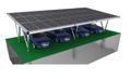 Solárny Carport SAPRO 2A15P hliníkový prístrešok pre 2 autá Solární Carport SAPRO 2A15P hliníkový přístřešek pro 2 auta