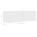 vidaXL 2-dielna súprava TV skriniek, biela, kompozitné drevo