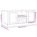 vidaXL TV skrinka hnedý dub 100x35,5x45 cm kompozitné drevo