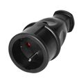 Zásuvka priama ORNO OR-AE-13258 gumová, čierna